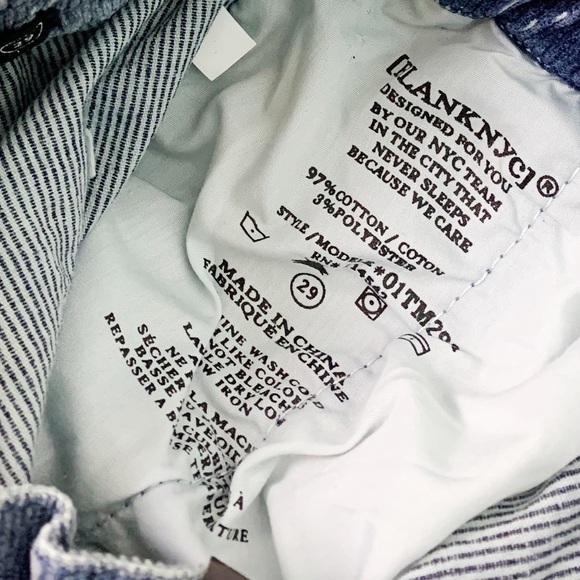 NWT Blank NYC Nowhere To Be Paperbag Waist Corduroy Straight Leg Pants - Picture 9 of 9